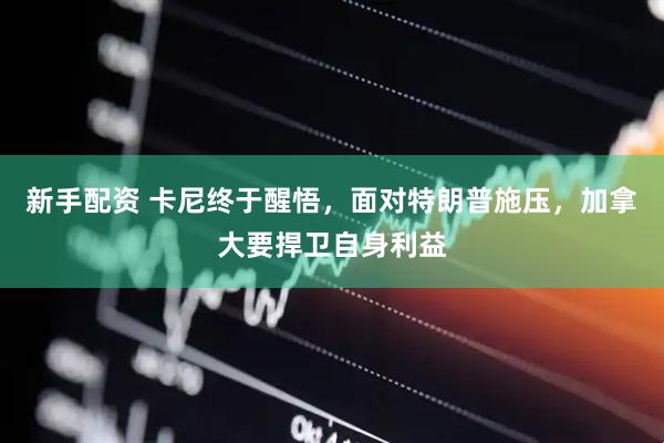 新手配资 卡尼终于醒悟，面对特朗普施压，加拿大要捍卫自身利益